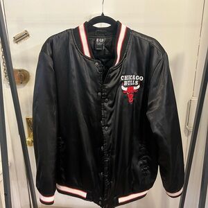 Chicago Bulls Black Bomber Jacket